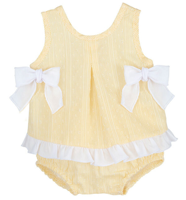 Girls Yellow Nappy Set