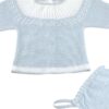 Two Toned Three Piece Knit Baby Set