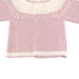 Two Toned Three Piece Knit Baby Set