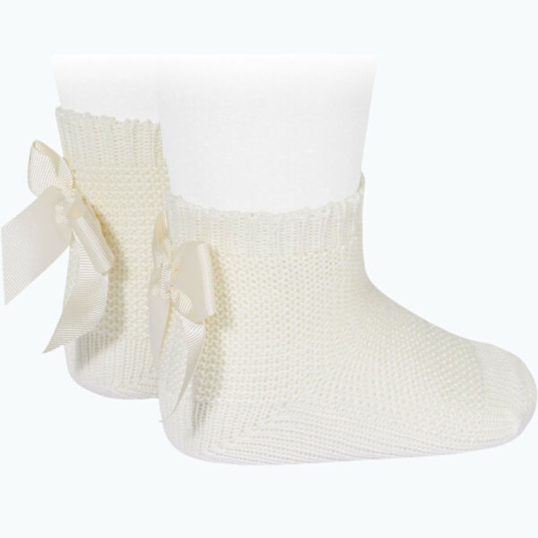 Garter Stitch Short Bow Socks