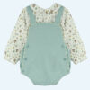 Two Piece Forest Dungaree Baby Set