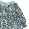 Soft Blue Floral Check Baby Dress Set