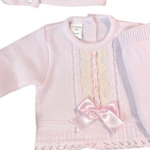 Lana Three Piece Knit Baby Set