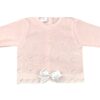 Three Piece Textured Pattern Knit Baby Set