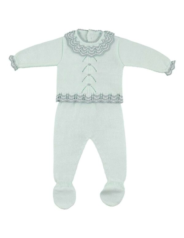 Water Lana Two Piece Knit Baby Set