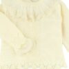 Yellow Cream Lace Knit Gaiter Set