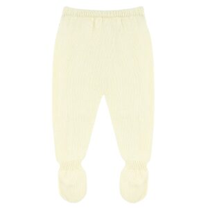 Yellow Cream Lace Knit Gaiter Set